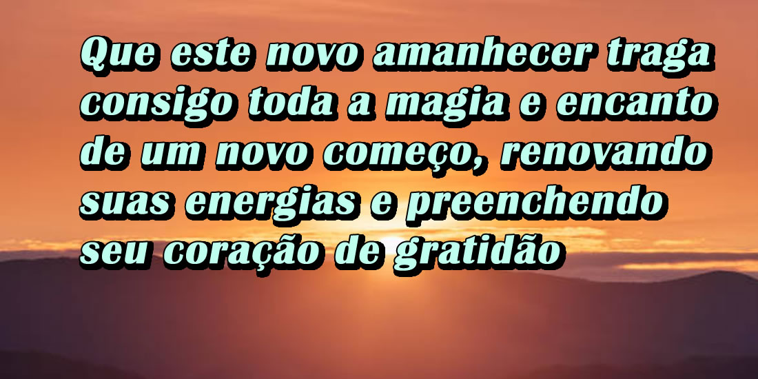 Desperte para mais um belo dia